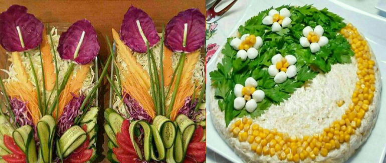 تهیه انواع سالاد