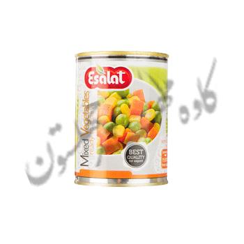 کنسرو سبزی مخلوط 380 گرمی با درب کلیدی اصالت